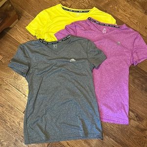 Bundle of 3 women’s Adidas workout tops Small